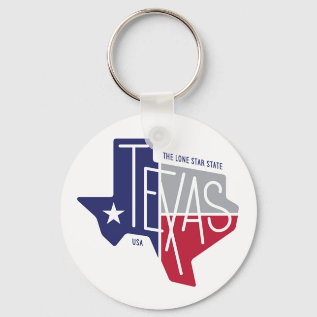The Lone Star State Key Ring (Front)