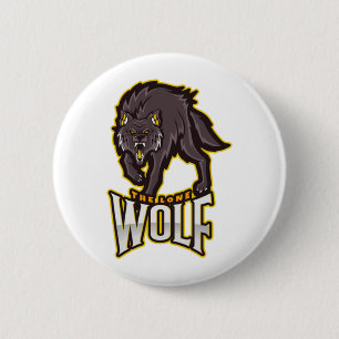 The lone Wolf 6 Cm Round Badge
