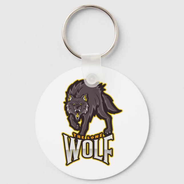 The lone Wolf  Key Ring (Front)