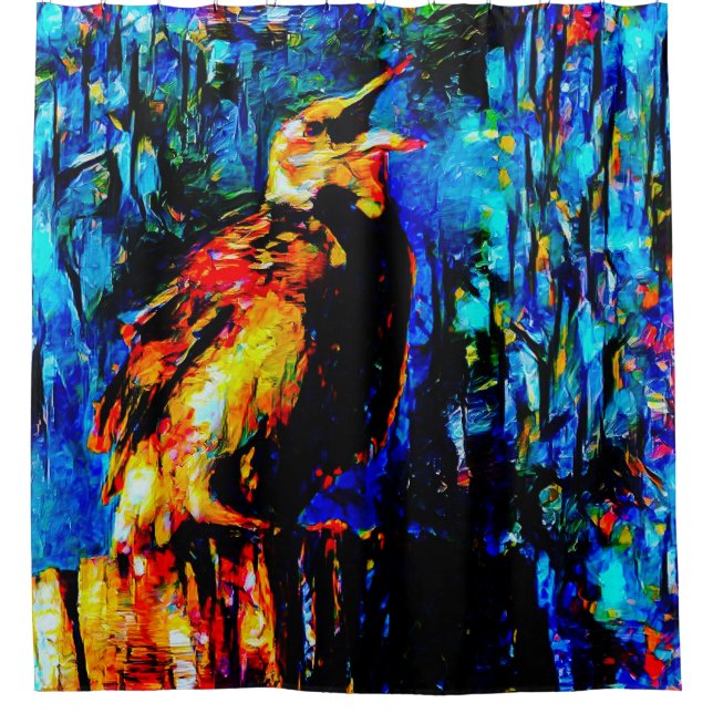 The Lonely Bird 2 Shower Curtain (Front)