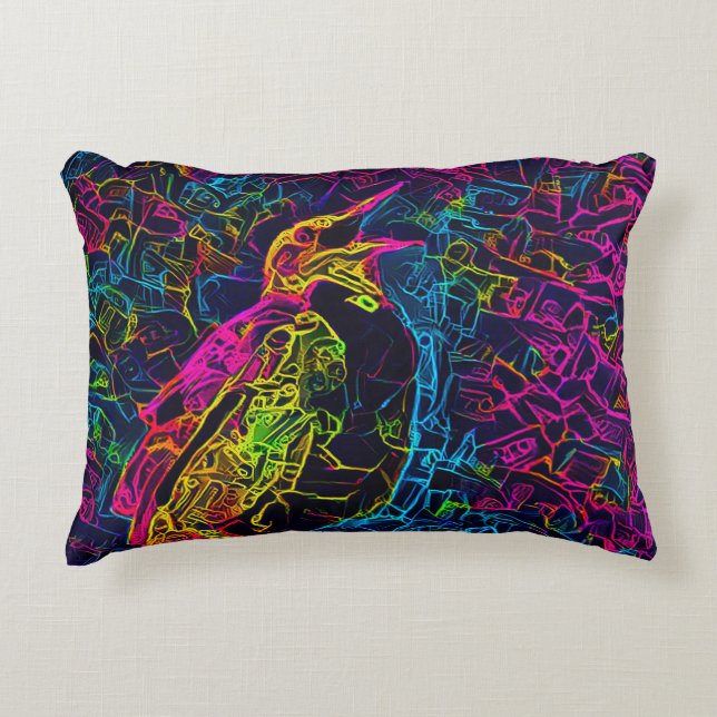 The Lonely Bird 3 Decorative Cushion (Front)
