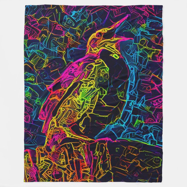 The Lonely Bird 3 Fleece Blanket (Front)