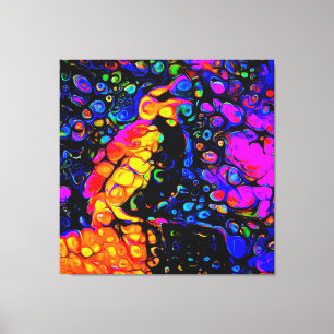 The Lonely Bird 4:  Liquid Art Style  Canvas Print