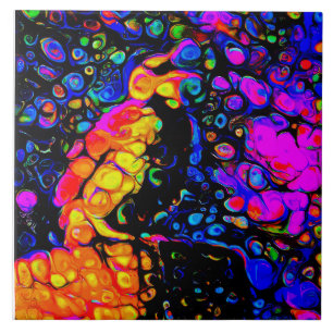 The Lonely Bird 4:  Liquid Art Style  Tile