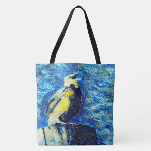 The Lonely Bird VanGogh Style  Tote Bag