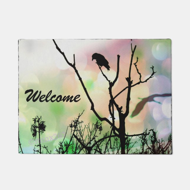 The Lonely Crow Door Mat (Front)