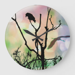 The Lonely Crow Wall Clock