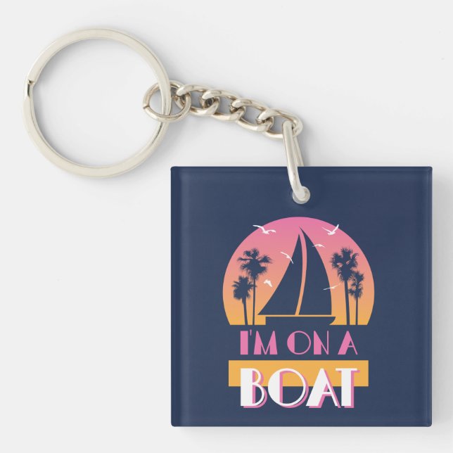 The Lonely Island - I'm On A Boat Key Ring (Front)