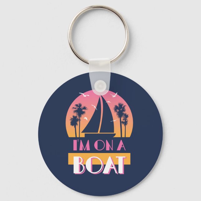 The Lonely Island - I'm On A Boat Key Ring (Front)