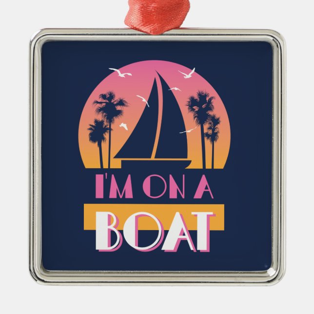 The Lonely Island - I'm On A Boat Metal Tree Decoration (Front)