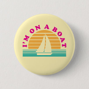 The Lonely Island On A Boat 6 Cm Round Badge