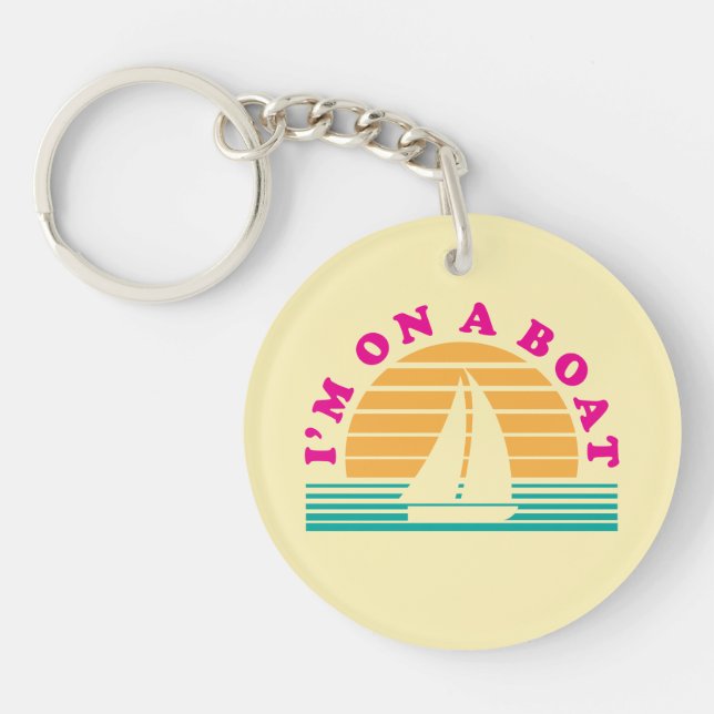 The Lonely Island On A Boat Key Ring (Front)