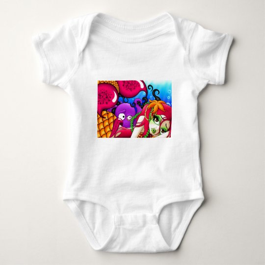 The Lonely Mermaid Baby Bodysuit