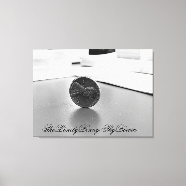 the lonely penny canvas print (Front)