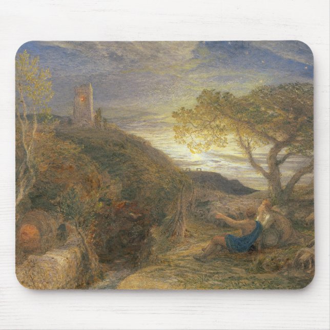 The Lonely Tower, 1868 (w/c & bodycolour and gum a Mouse Mat (Front)