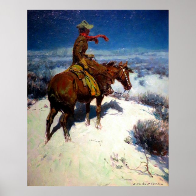 The Lonely Vigil by William Herbert Dunton c 1913 Poster (Front)