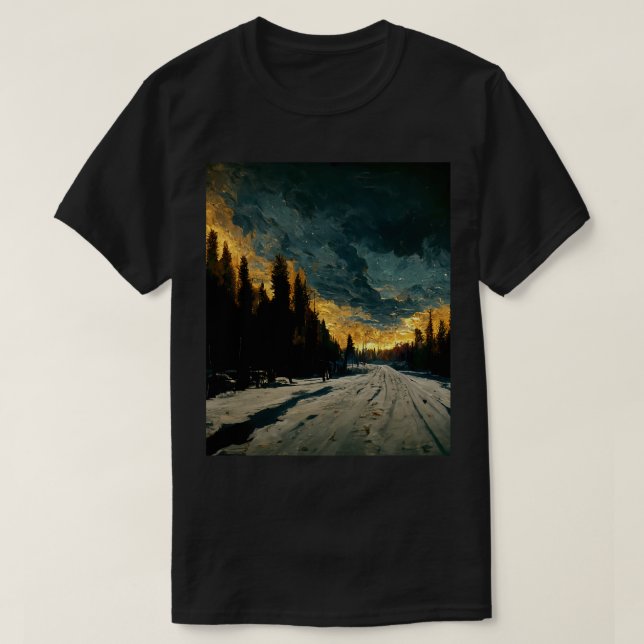 The long dark Long(1) T-Shirt (Design Front)