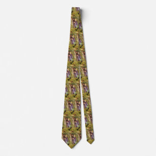 The Long Engagement by Arthur Hughes, Vintage Art Tie