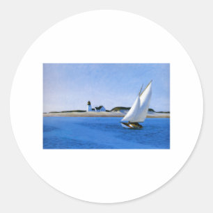 The Long Leg - Edward Hopper Classic Round Sticker