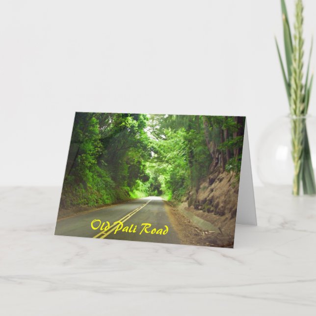 The long road home, Old Pali Road card (Front)
