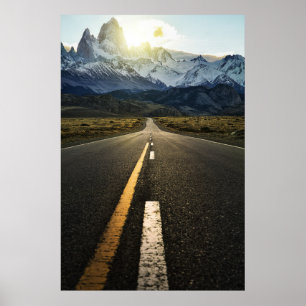 The Long Road To Fitzroy Mountain - Ruta 40 Poster