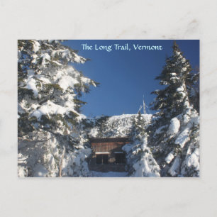 The Long Trail, Vermont in Winter Postcard