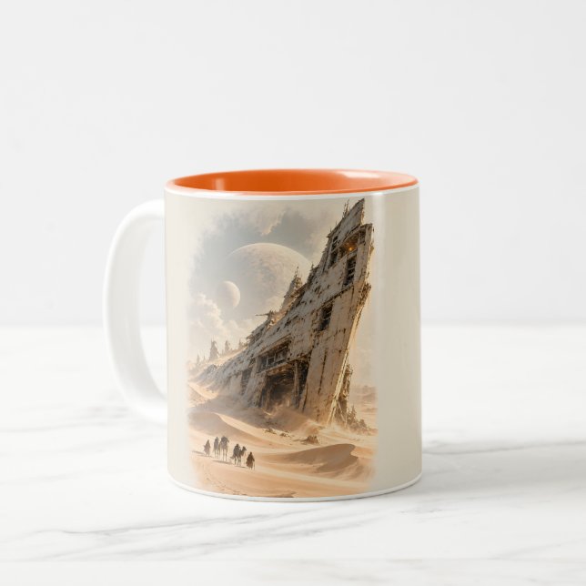 The Long Wait Two-Tone Coffee Mug (Front Left)