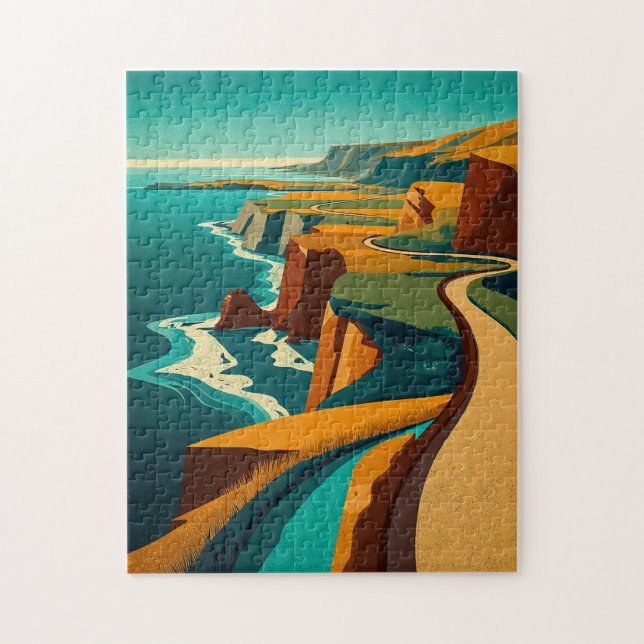 The Long Way Along the Sea Jigsaw Puzzle (Vertical)