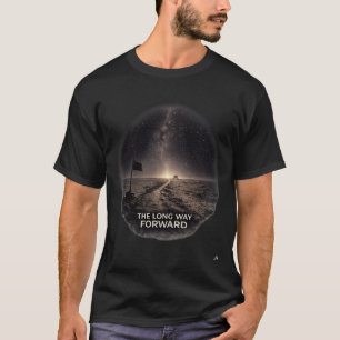 The Long Way Forward – Space Exploration Path T-Shirt