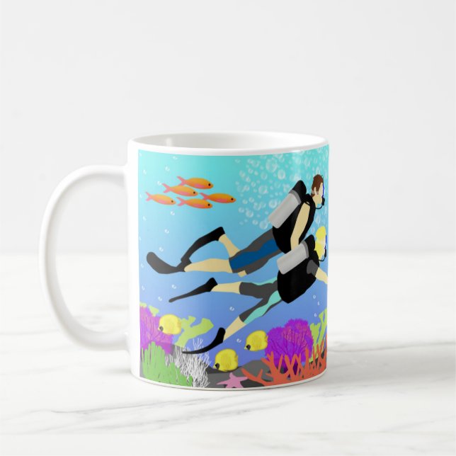 The Longest Holiday by Paige Toon - Scuba diving Coffee Mug (Left)