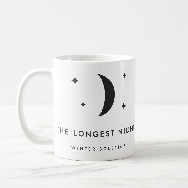 The Longest Night Winter Solstice Moon Coffee Mug (Left)