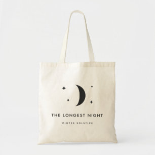 The Longest Night Winter Solstice Moon Tote Bag
