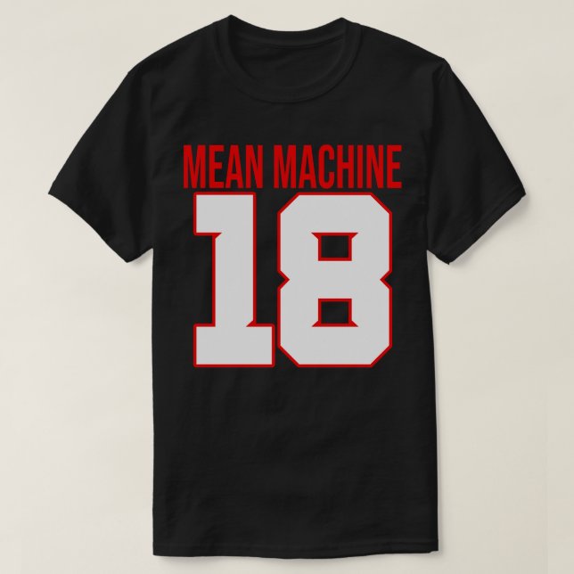 The Longest Yard Paul Crewe Mean Machine Jersey T-Shirt (Design Front)