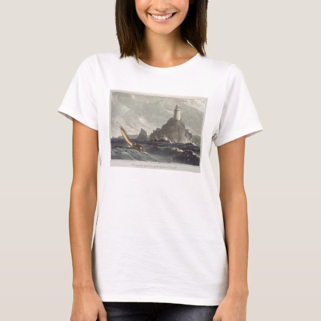 The longships lighthouse of Lands End, Cornwall, f T-Shirt (Front)
