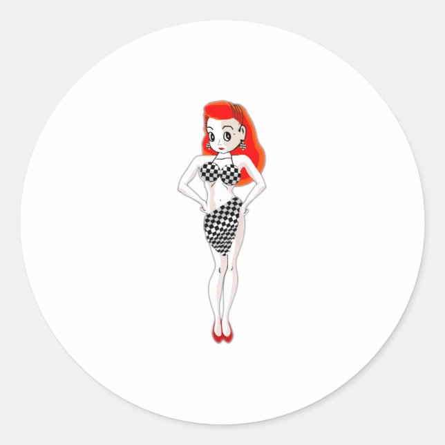 The Look Classic Round Sticker (Front)