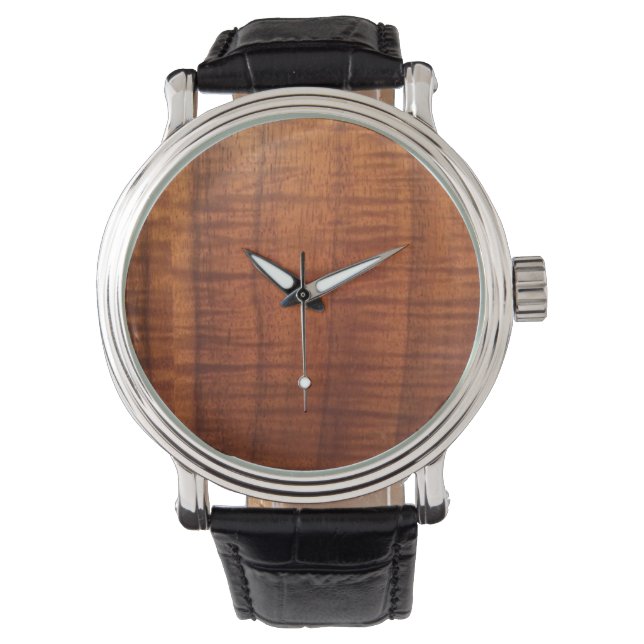 The Look of a Hawaiian Koa Wood Watch (Front)