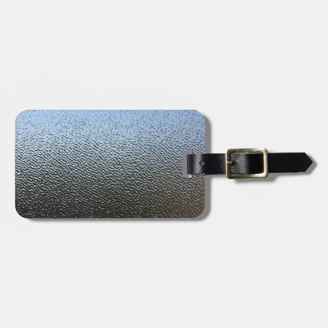 The Look of Architectural Textured Glass Luggage Tag (Front Horizontal)