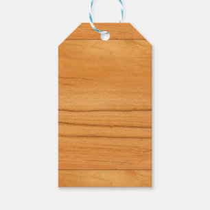 The Look of Caramel Birch Wood Grain Texture Gift Tags