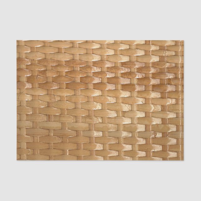 The Look of Lacquer Wicker Basketweave Texture Tissue Paper (Front)