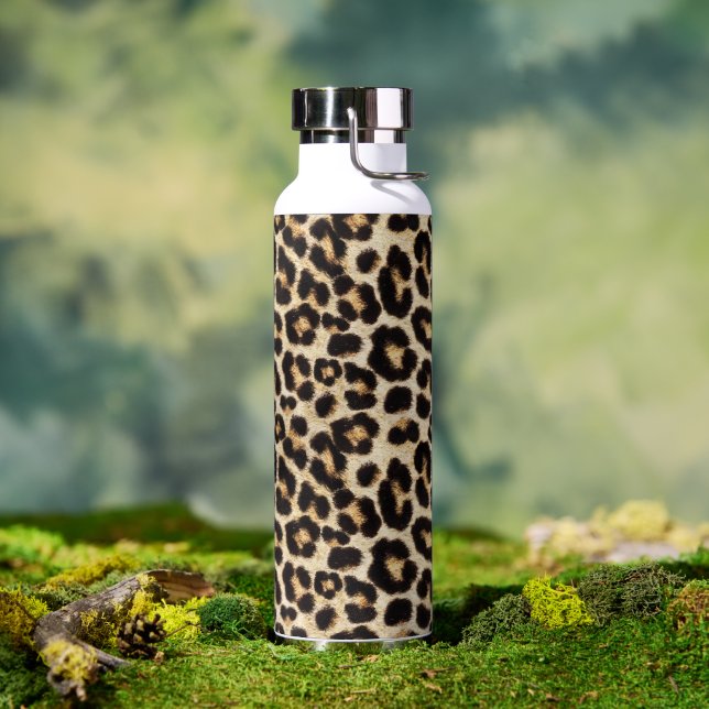 The Look of Leopard Faux Fur Water Bottle (Outdoor)