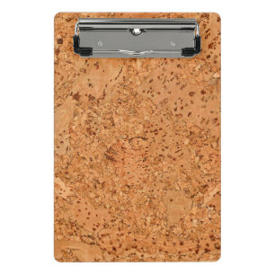 The Look of Macadamia Cork Burl Wood Grain Mini Clipboard