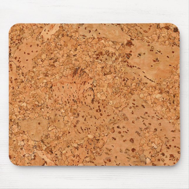 The Look of Macadamia Cork Burl Wood Grain Mouse Mat (Front)