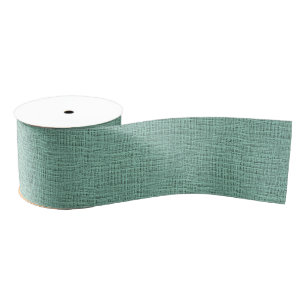 The Look of Seafoam Blue Gauze Weave Texture Grosgrain Ribbon