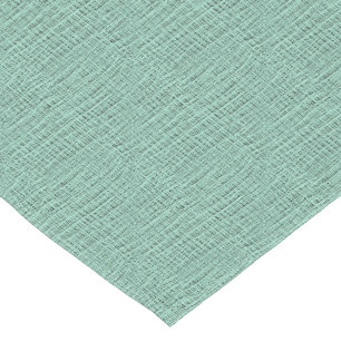 The Look of Seafoam Blue Gauze Weave Texture Short Table Runner
