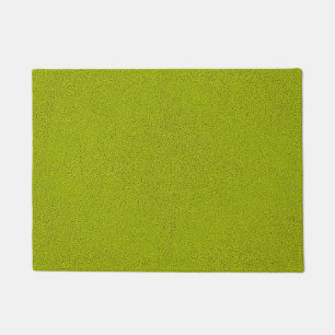The look of Snuggly Chartreuse Green Suede Doormat