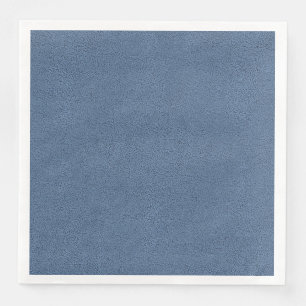 The look of Snuggly Slate Blue Suede Texture Napkin