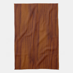 The Look of Warm Oak Wood Grain Texture Tea Towel