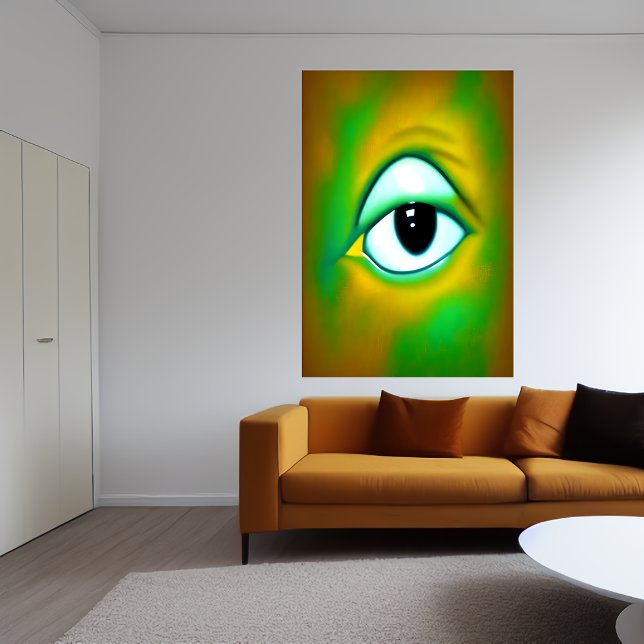 The looking eye | AI Art  Poster (Creator Uploaded)