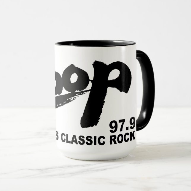 The Loop 97.9 FM Chicago's Classic Rock v1 Mug (Front Right)