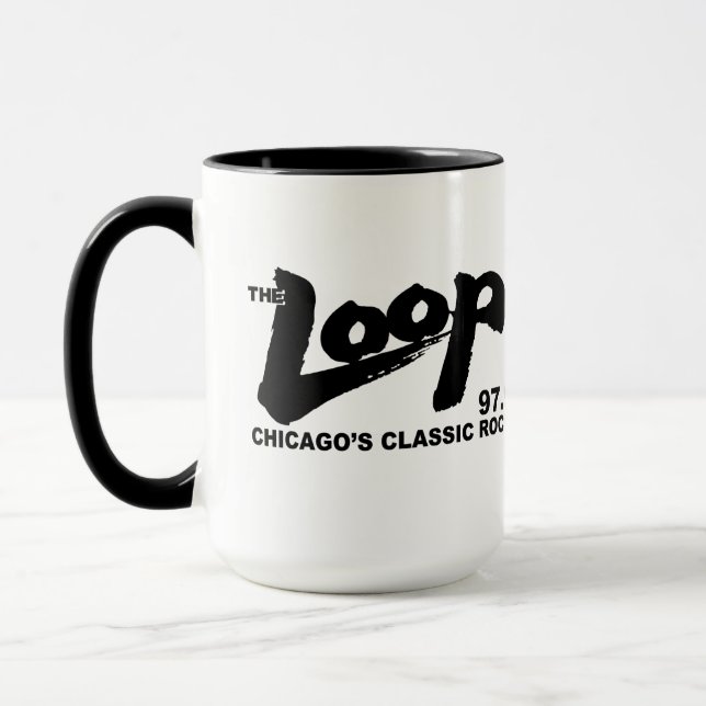 The Loop 97.9 FM Chicago's Classic Rock v2 Mug (Left)